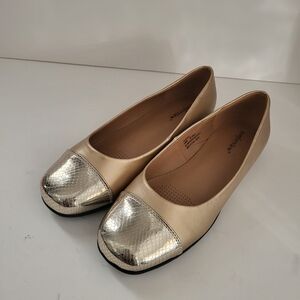 Comfortview Gold and Silver Flats 10 WW